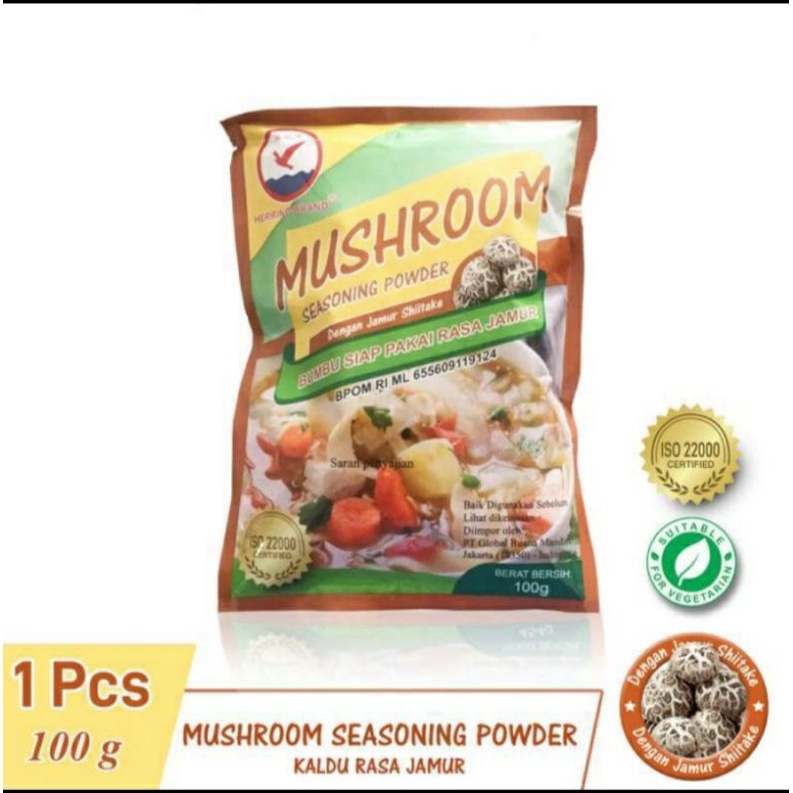 

Herring Brand MUSHROOM 100gr / Penyedap Kaldu Jamur