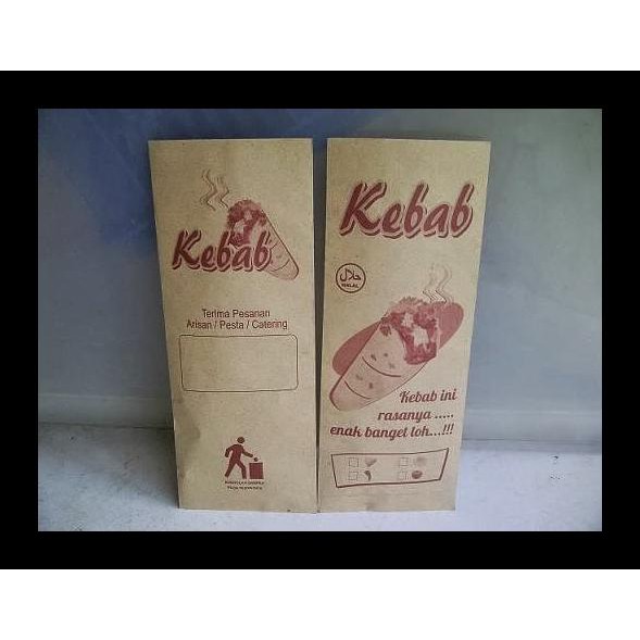 

KANTONG KEBAB DUS KEBAB - PACKAGING KEMASAN KEBAB COKLAT KECIL 100 PCS BERKUALITAS