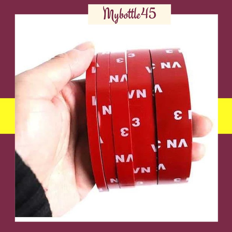 

Double tape 3m Merah Double tip Lem 2 Sisi Kecil Besar VN3 Panjang 3M - Lebar 20mm