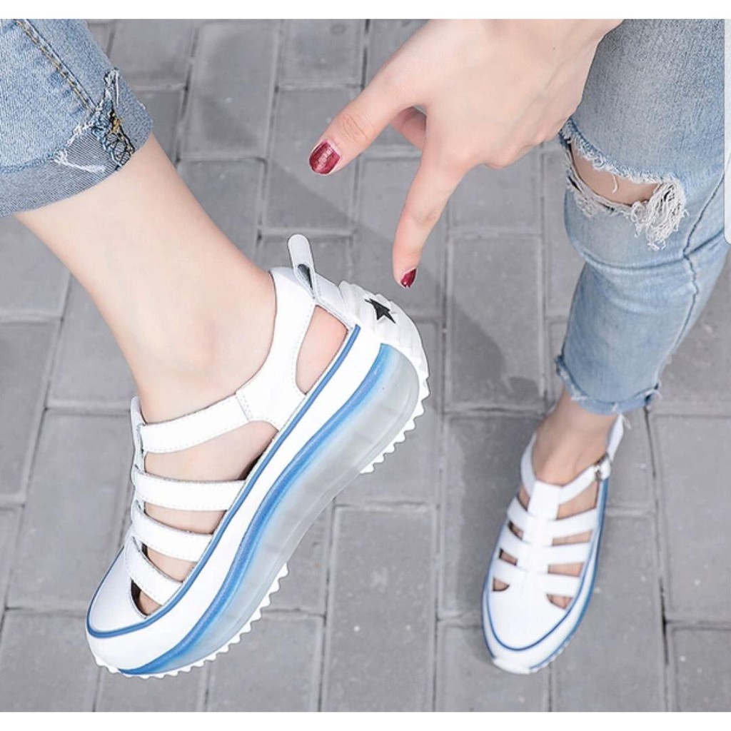 1001 SEPATU WEDGES WANITA JACQUEEN !!! - 2 WARNA