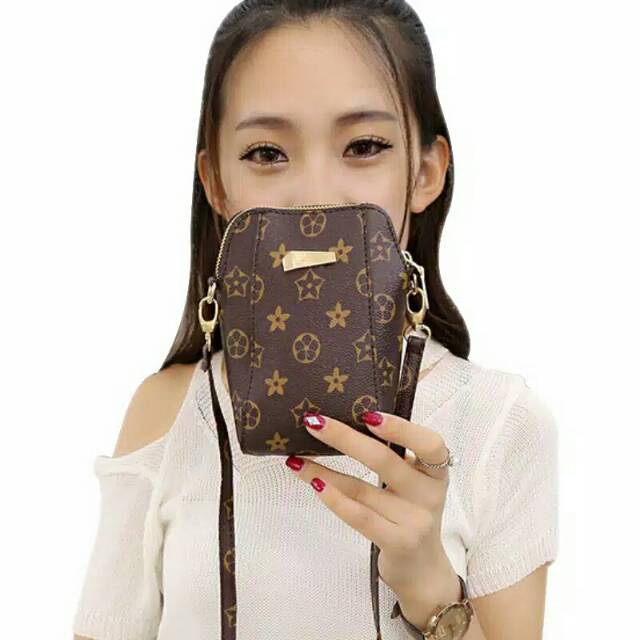 (CUCI GUDANG)TAS HANDPHONE MOTIF CHAN3L RANTAI-BAG MINI-POUCH HP -TAS KECIL MURAH FASHION BATAM - sk