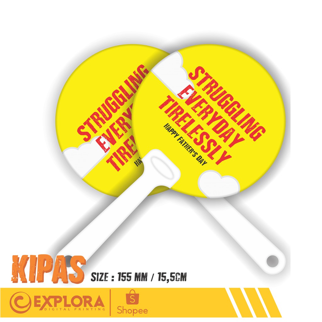 Kipas Kertas Murah Souvenir Custom