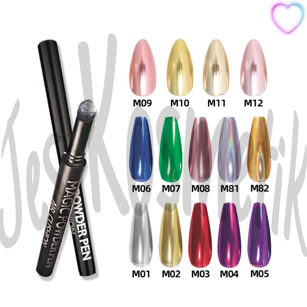 Miss Irene Magic Powder Pen Nail Art Air Cushion Dual Blend 2 Warna