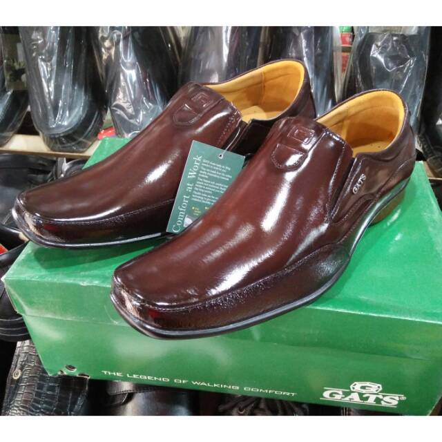 Sepatu pantofel kulit merk gats Zu -0002 original
