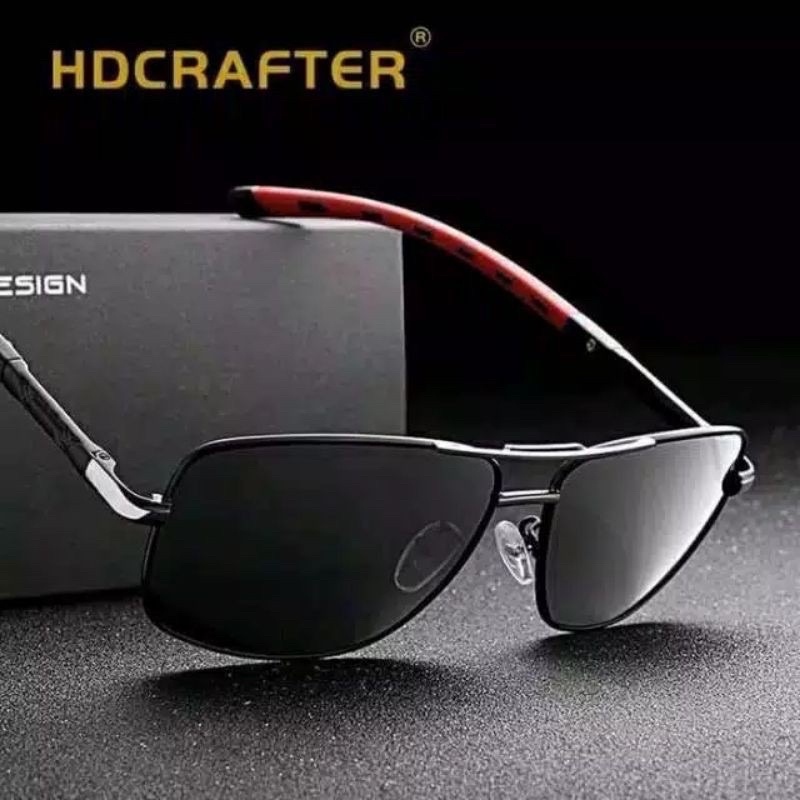 [Bisa COD] Kacamata Pria Wanita Original Polarized HDCRAFTER