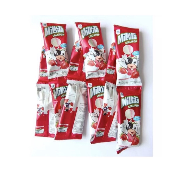 

PERMEN MILKITA SUSU LOLIPOP RENCENGAN BERBAGAI RASA ISI 12PCS