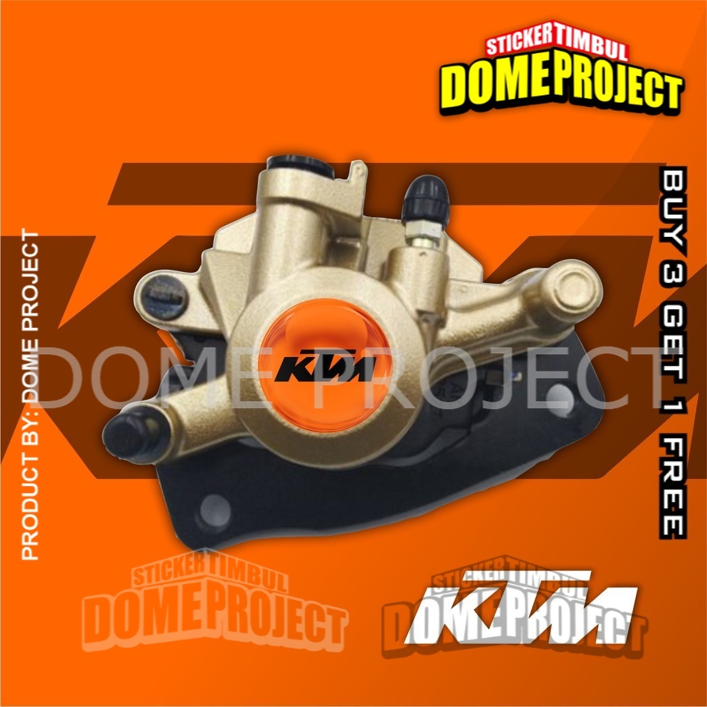 STIKER MOTOR EMBLEM 3D LOGO KTM KALIPER REM AKSESORIS YAMAHA HONDA SUZUZI KAWASAKI AESTHETIC KEREN