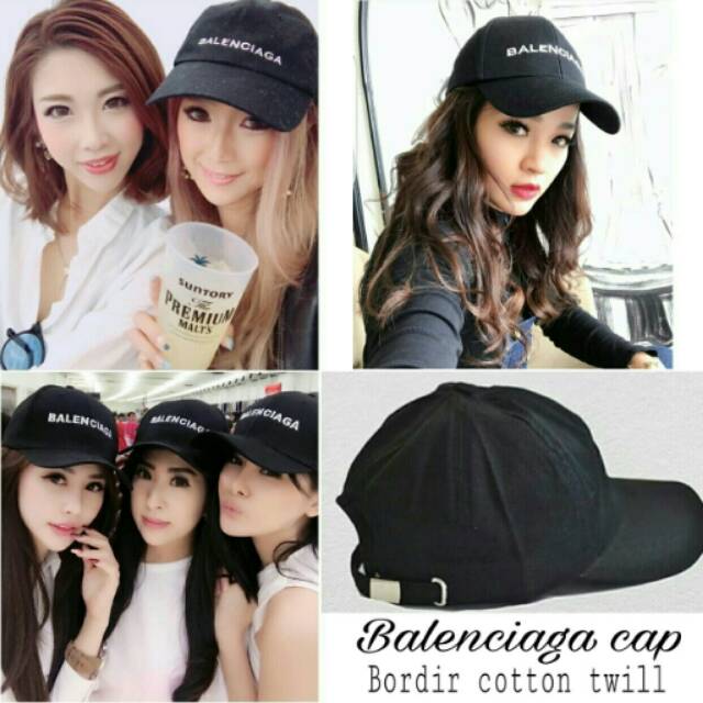 Topi balenciaga bordir