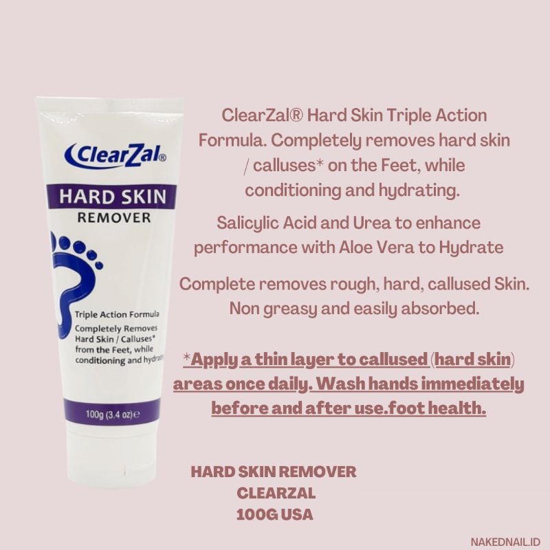 Clearzal hard skin remover , remove dead /dry skin soften feet USA ori