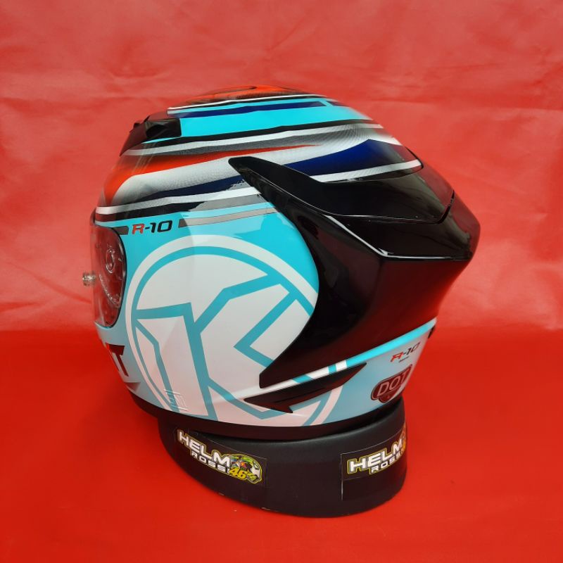 Spoiler Helm KYT R10 R 10 Model 3D Hitam Dan Bening Winglet Variasi Helm KYT