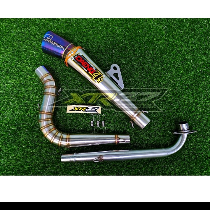 KNALPOT DAENGSAI4 Conical Pipe Wave110 - XRM110 High Mount Fullsystem GP Warrior | HIGH QUALITY