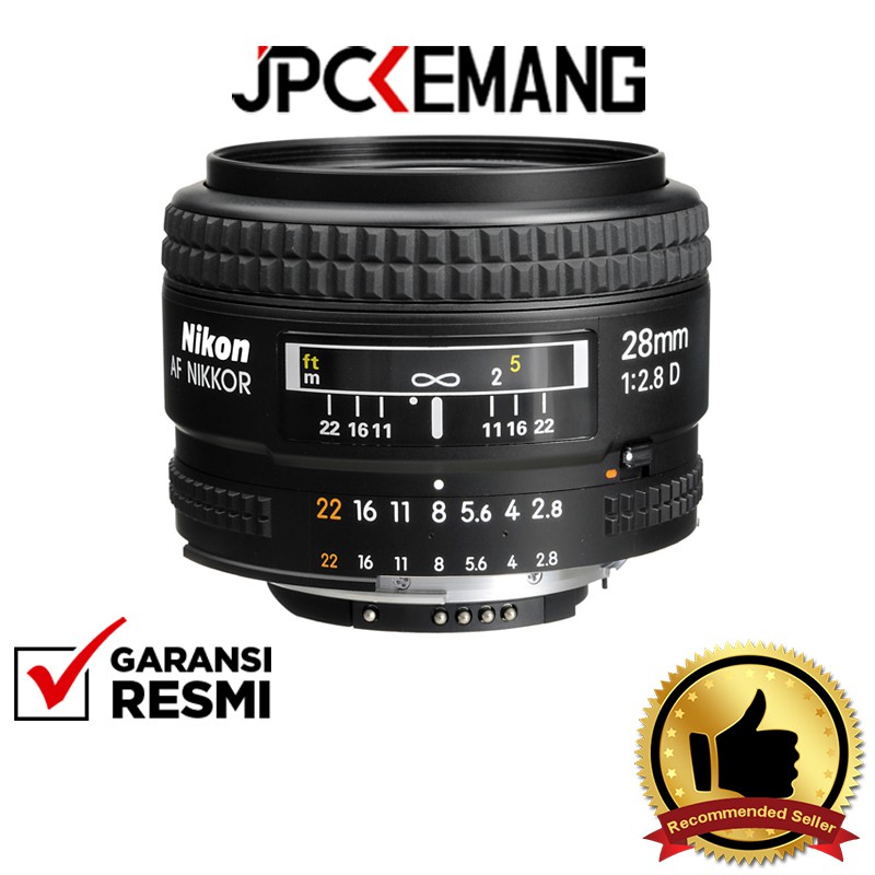 Nikon AF NIKKOR 28mm f2.8D Garansi Resmi