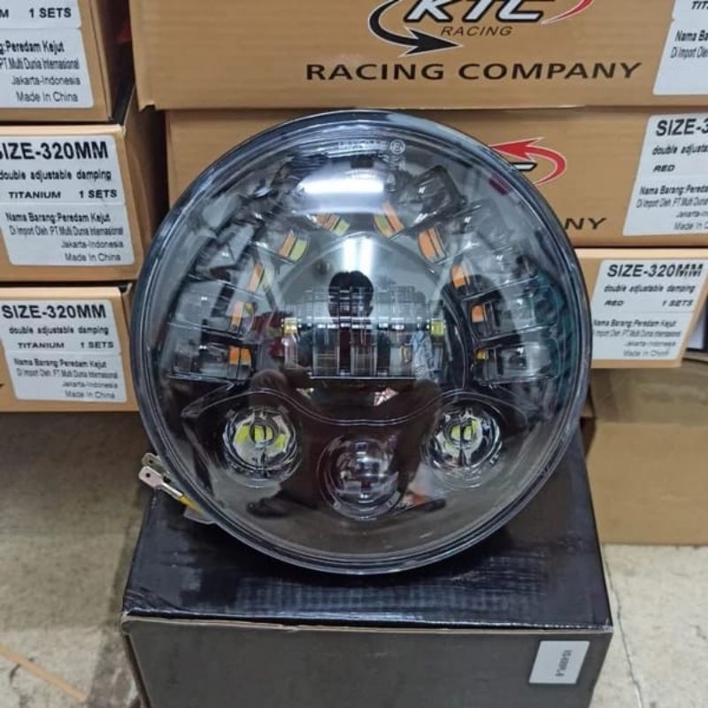 REFLEKTOR LAMPU DEPAN DAYMAKER 7 INCH 19 LED