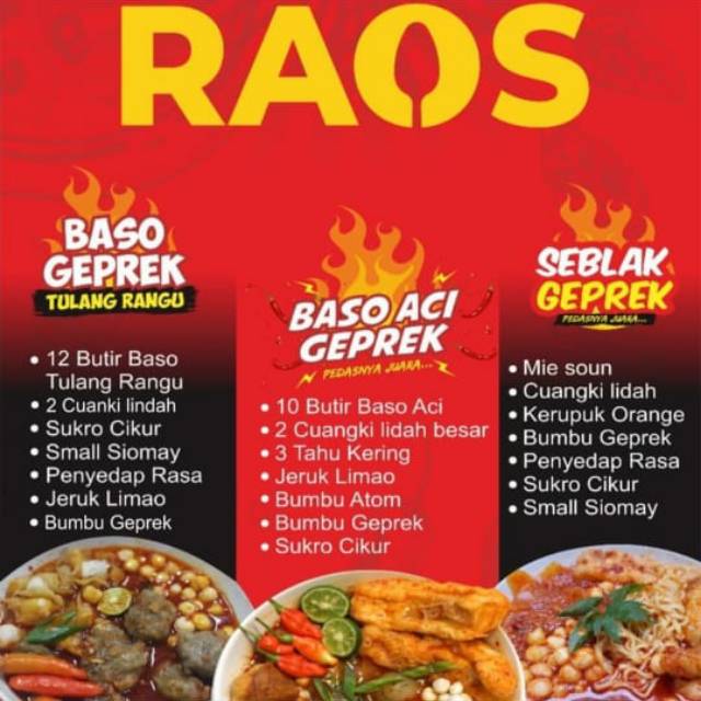 

Baso geprek tulang rangu