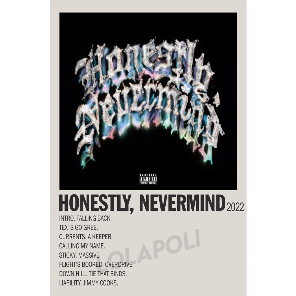 Poster Cover Album Honestly, Nevermind - Drake