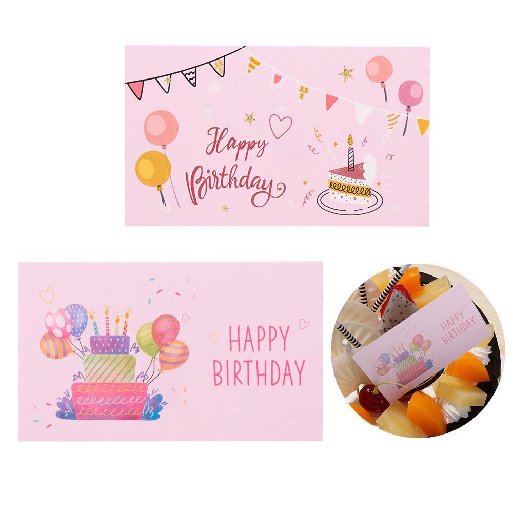 Solighter 30pcs Happy birthday Card Decoration Kartu Undangan Pesta Paket Kado