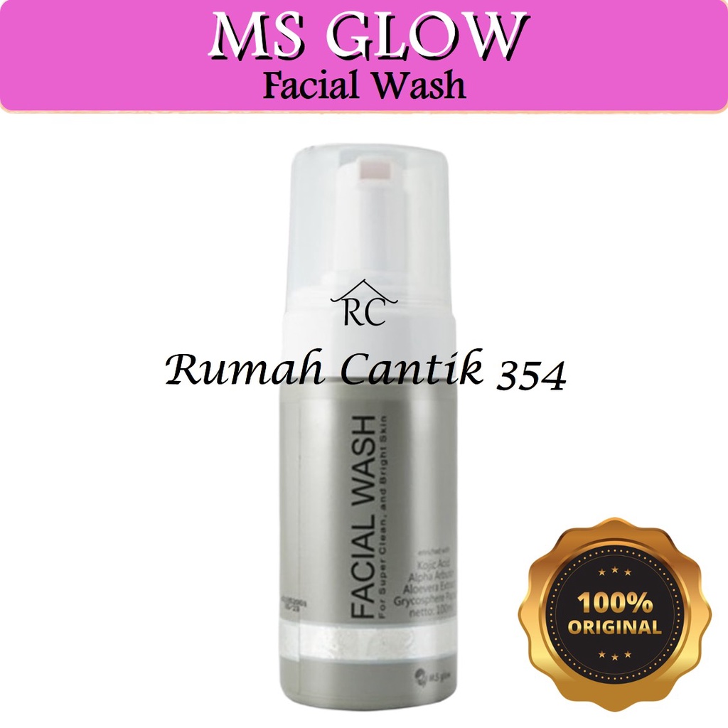 MS Glow Facial Wash Rumah Cantik 354 Sabun yang Dapat Membersihkan dan Membuat Kulit Wajah lebih Bercahaya