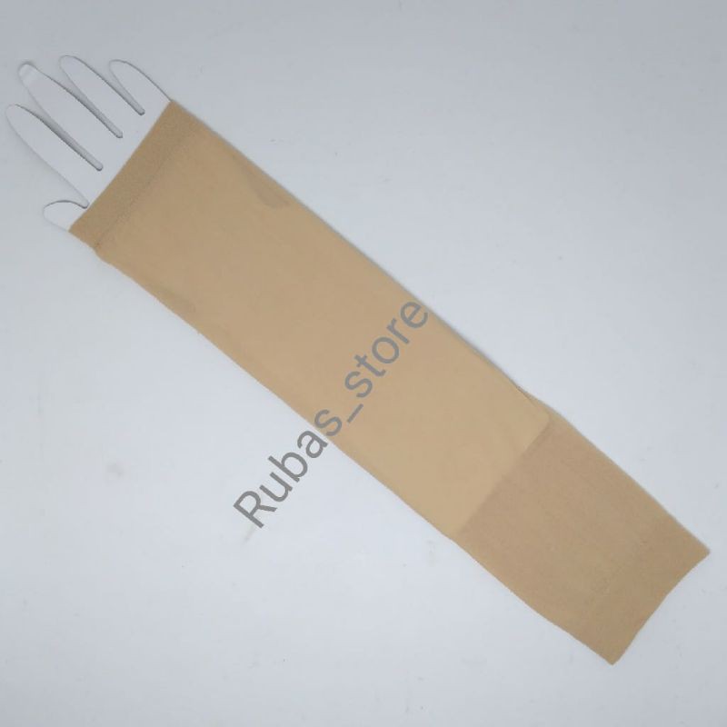Manset tangan / handsock / sarung lengan panjang polos dewasa-Cream