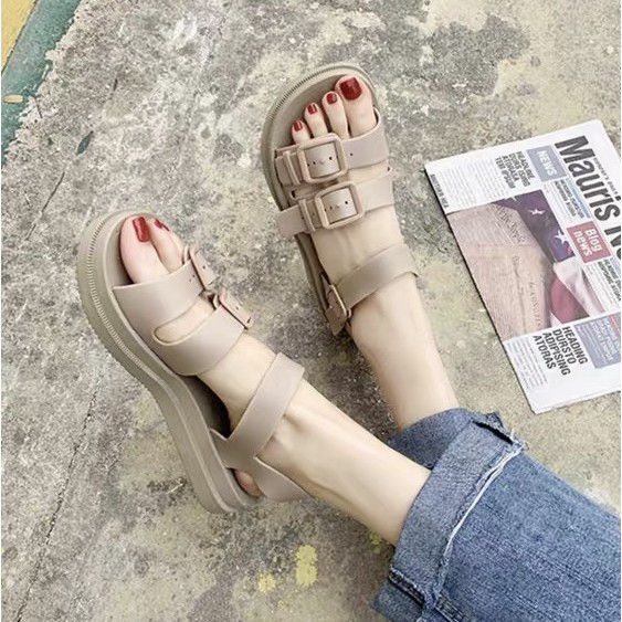 11.11 SALE COD Sandal Jelly Tali Import ALMA Gesver Double 3613 - 4H