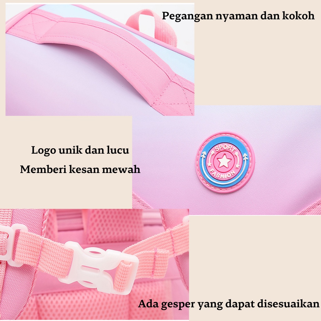 [MONA] TAS SEKOLAH RANSEL ANAK CEWEK MOTIF PUTRI DUYUNNG LUCU UNIK CUTE IMPORT PREMIUM -M0182