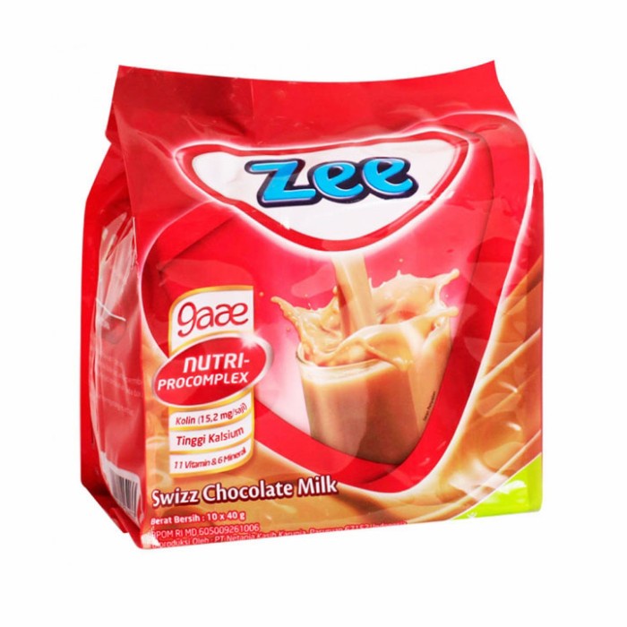 

Zee milk bag swizz chocolate