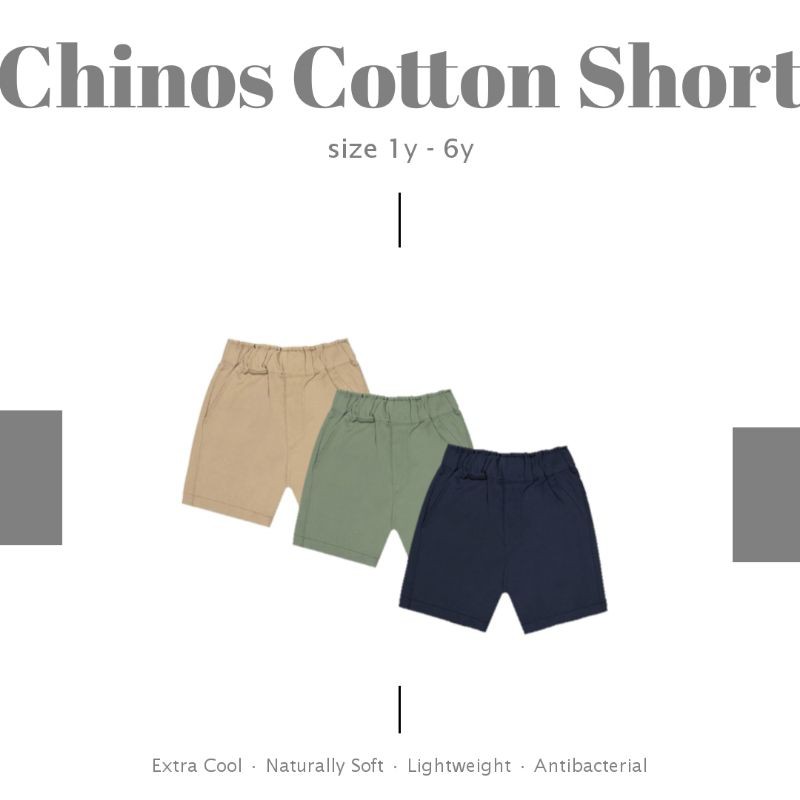 Little Palmerhaus CHINOS COTTON SHORT 1-6Y / Celana Pendek Anak