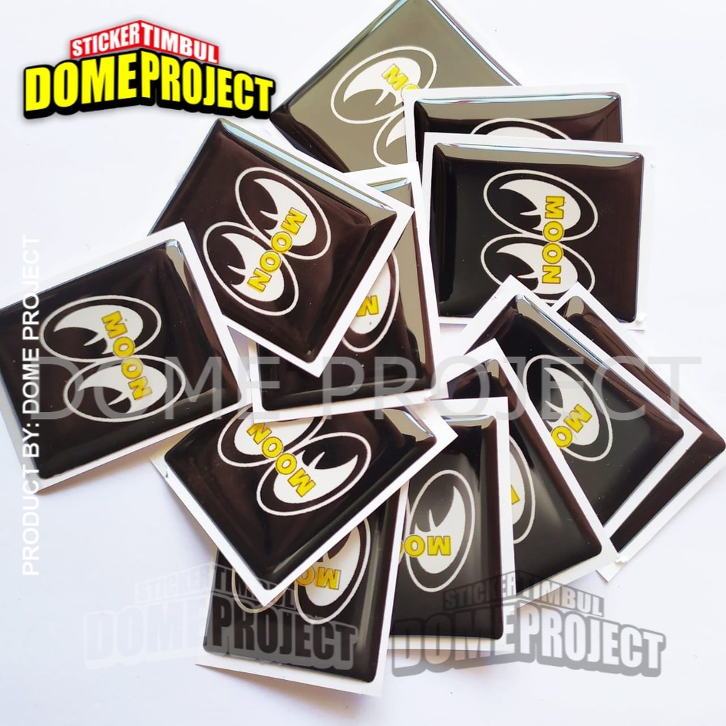 [PROMO BUY 3 GET 1] MOONEYES HITAM EMBLEM VESPA PIAGGIO STIKER RESIN LENTUR STIKER BODY MOTOR AKSESORIES VESPA