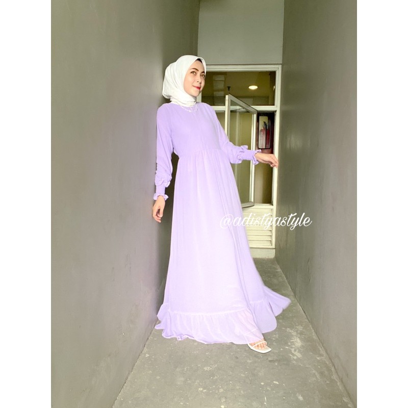 Dress Muslimah Murah - Lilac