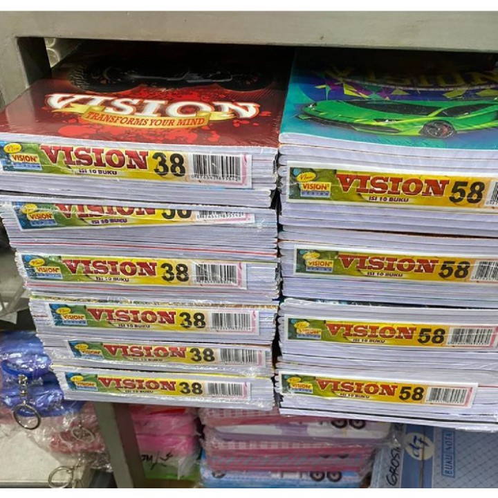 

Buku tulis VISION - wisuda 38 lembar 1 pak isi 10 buku