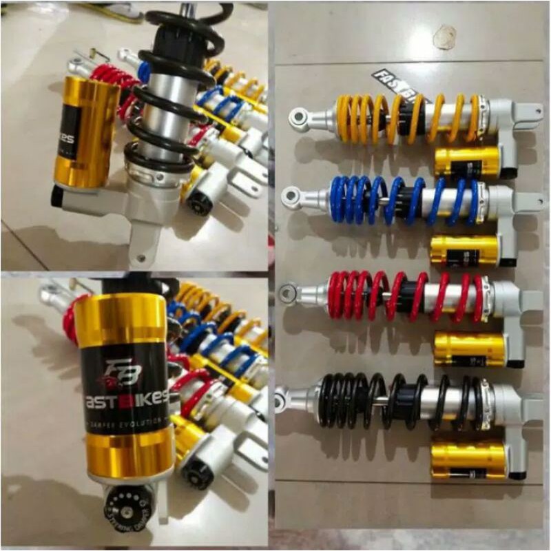 Shock tabung bawah matic uk 330mm click tabung fungsi fastbikes motor mio beat vario 125 /150 Dll