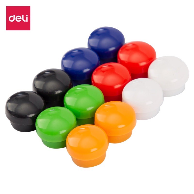 

Deli magnet whiteboard 15mm magnet papan tulis warna warni magnet kulkas - E7823