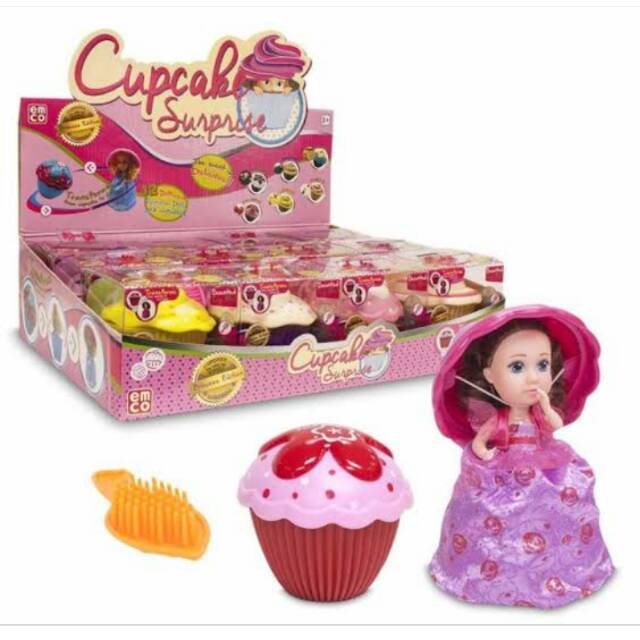 MINI CUPCAKE SURPRISE Cup Cake cupcakes cakes Emco Random Gacha Barbie Doll Mainan Anak Perempuan Cewek-BARBIE RANDOM SIZE L