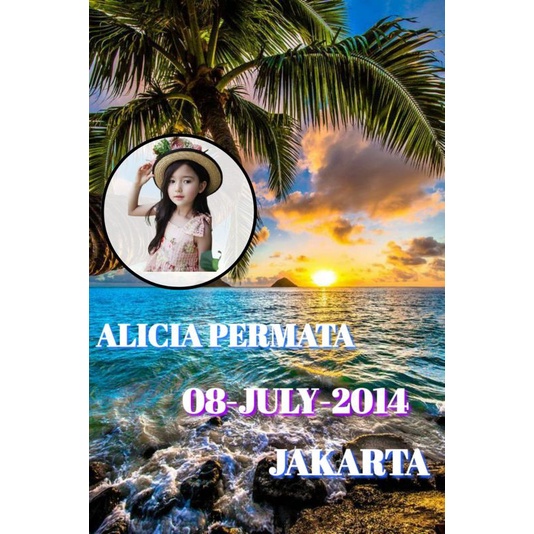 

Sticker photo sekalian nama,photo, dan tanggal lahir anda 0011