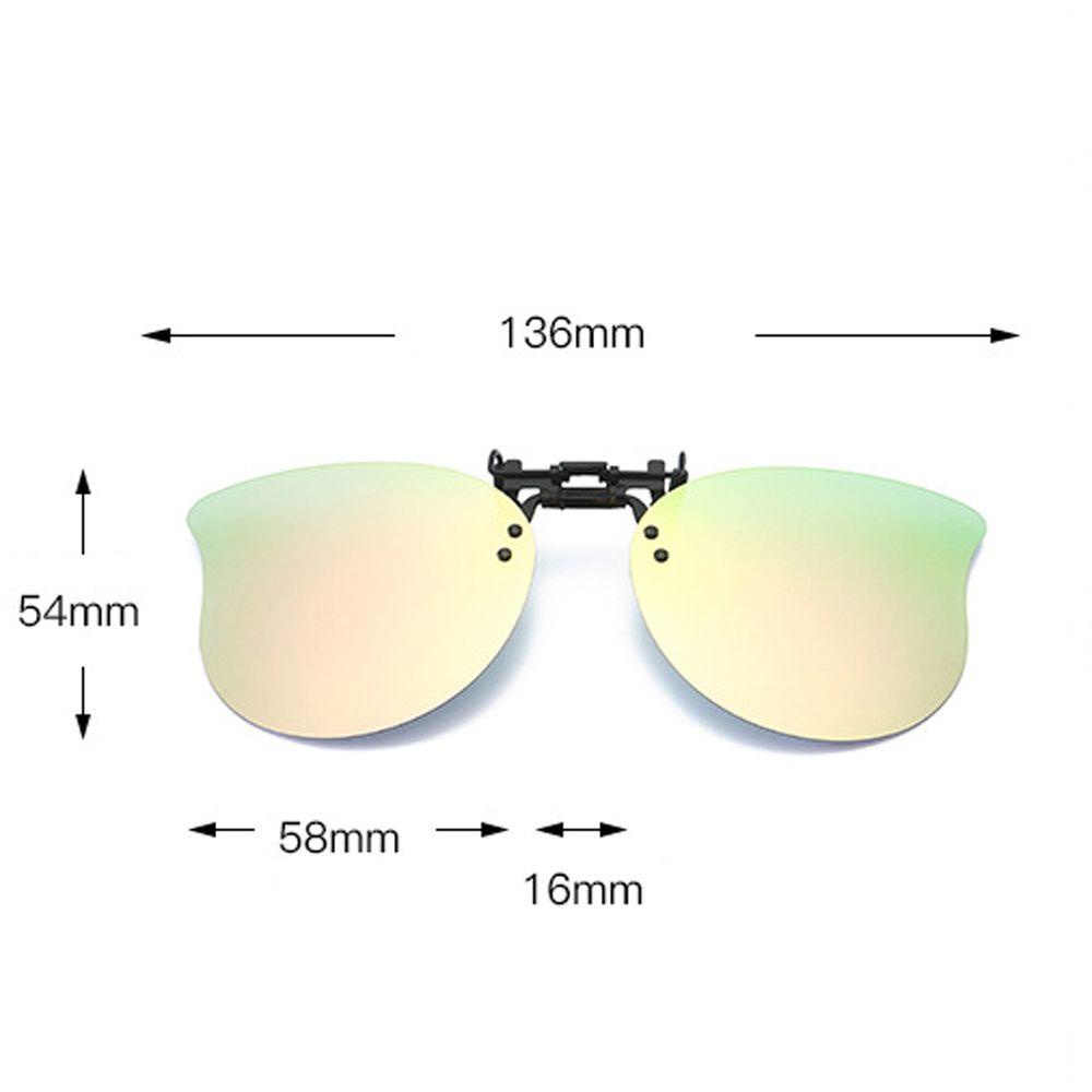 QUINTON Fashion Clip-on Sunglasses Outdoor Eyeglasses Lenses Polarized Eyeglasses Vision Care Travel Accessories UV Protection Night Vision Clipon Vintage Cat Eye Flip Up Eyewear/Multicolor