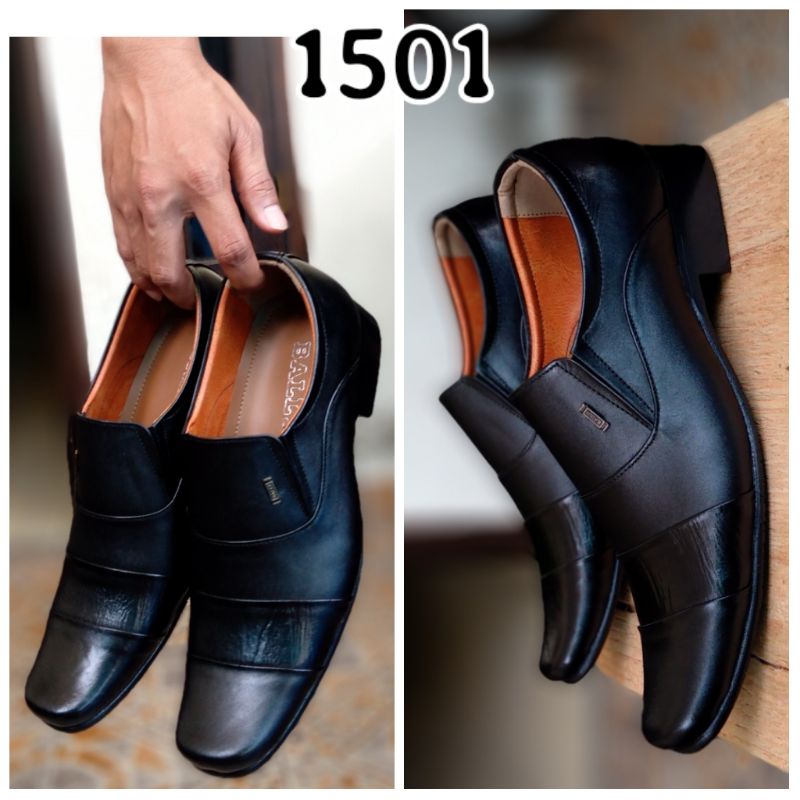 Sepatu Pantofel Formal Pria Kulit Premium Hitam Kulit Sapi