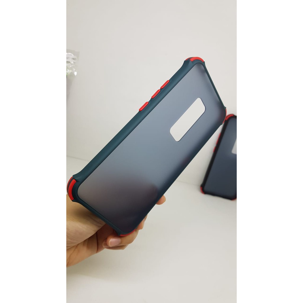 Case EVOLUTION Vivo V17 Pro 6.44 inch Slim Anti Crack List Warna Back Hitam Transparan semi Hardcase