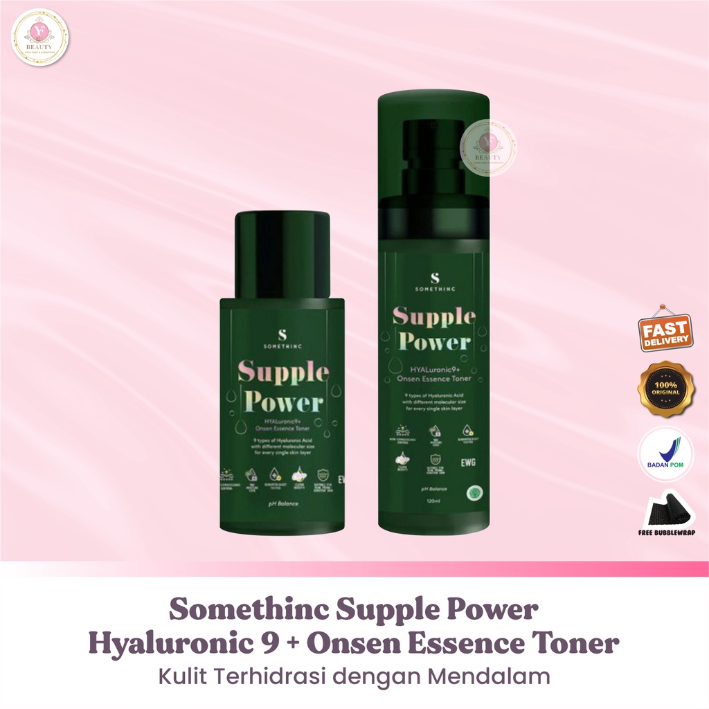 ✨YF BEAUTY ✨ Somethinc Supple Power Hyaluronic 9 + Onsen Essence Toner Skincare Kecantikan Original