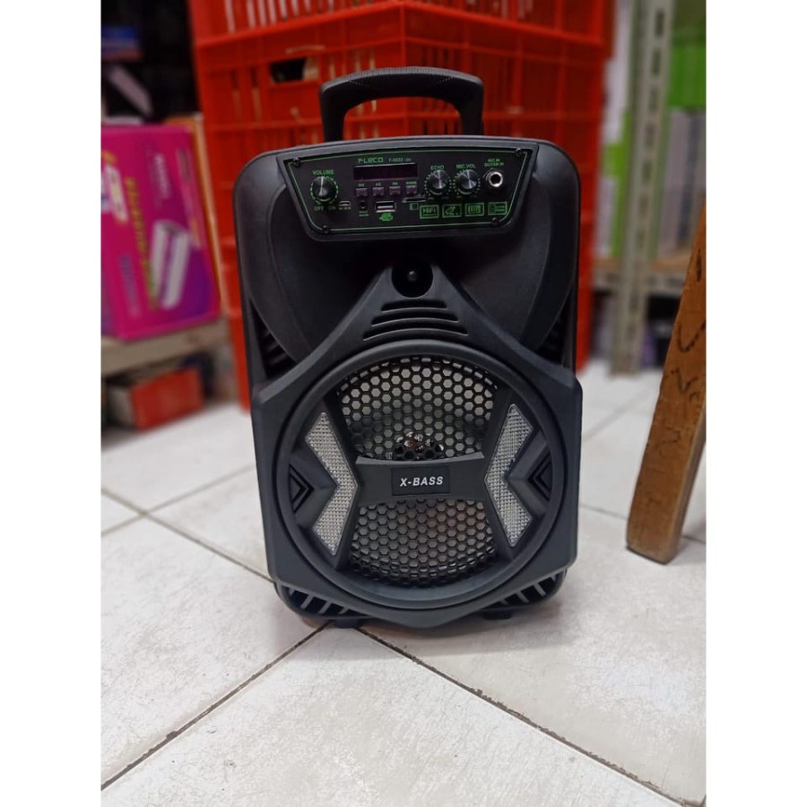 COD✓SPEAKER BLUETOOTH FLECO 8'5 INCH F-8802  PLUS MIC KARAOKE + REMOTE//SPEAKER FLECO X-BASS//SPEAKER KARAOKE//SPEAKER SALON AKTIF//SPEAKER WIRELESS