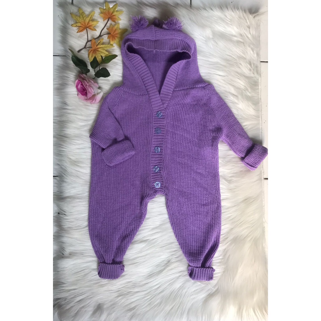 Jumper Rajut Seker Anak Bayi 0-6 bln UNISEX/Baju kodok/Jumper bayi perempuan/Jumper bayi laki-laki