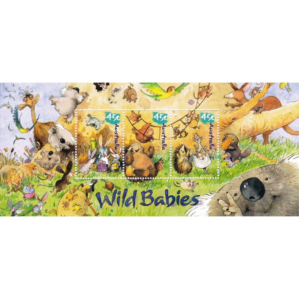 

Perangko Australia 2001 Wild Babies Part 2 Miniature sheet MNH