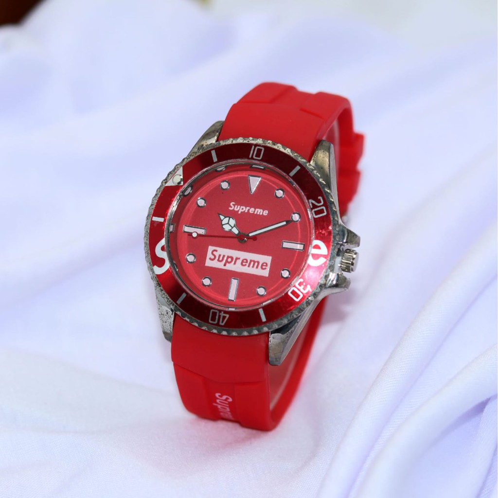 Jam Tangan Rolex Supreme / Jam Pria Dan Wanita / Jam Model Terbaru / Jam Bahan Berkulitas