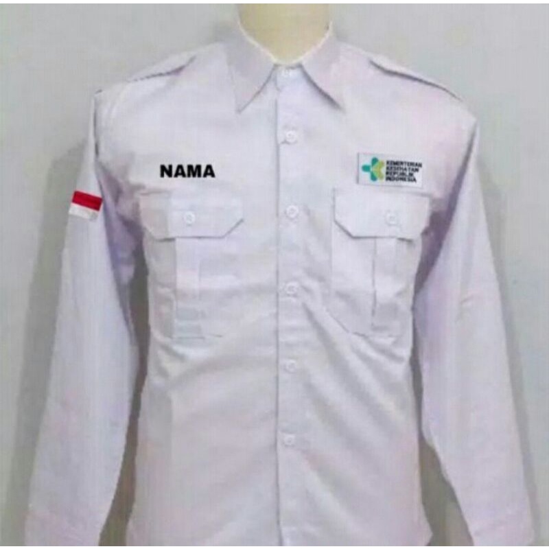 KEMEJA KEMENKES/ KEMEJA KEMENTRIAN KESEHATAN/ BAJU DINAS KEMENKES