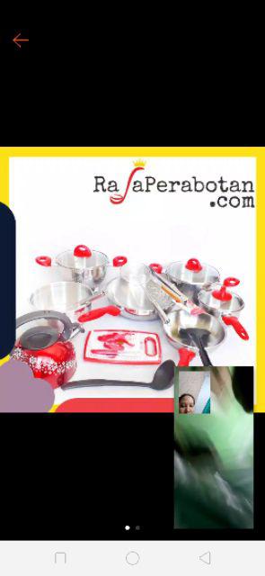 (gosend) Panci Set Panci Set Supra Panci Supra Set 18 Pcs Panci Supra 18 Pcs Panci Supra Stainless