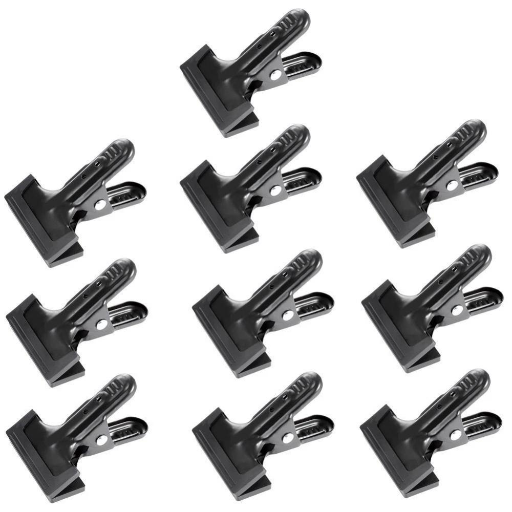 Agustina Backdrop Clamp Heavy Duty 4-Pack Spring Clamp 41/4inch Untuk Foto Studio Bantalan Karet Klip Background