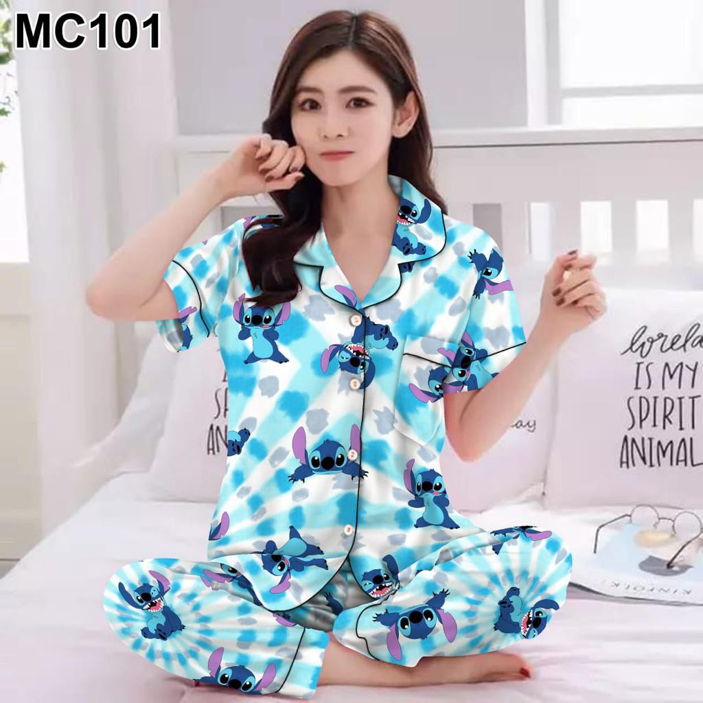 blinqshop baju tidur piyama PP,CP,HP,DST HELLO KITTY KOTAK-CP TIE DYE LILO
