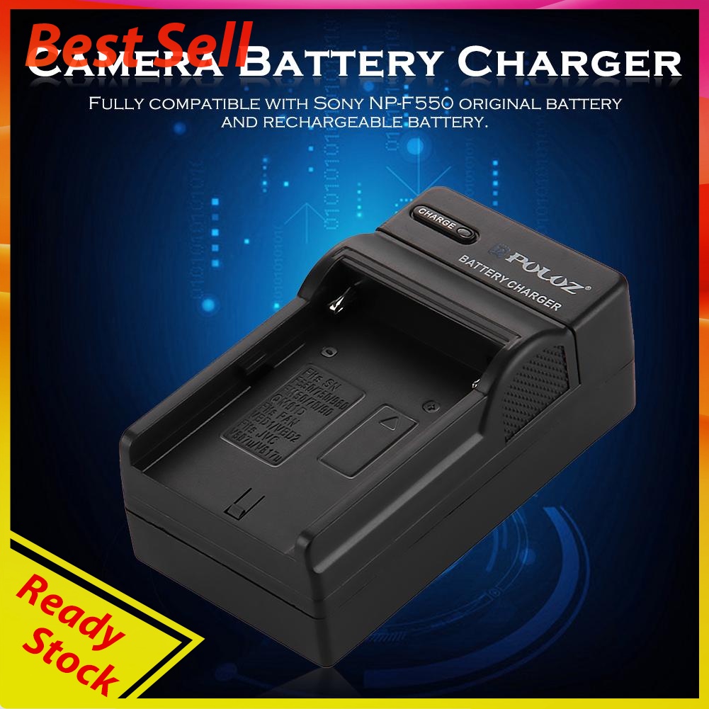 PULUZ PU2133 US Plug Camera Battery Charger for SONY NP-F550/F570/F750/F770