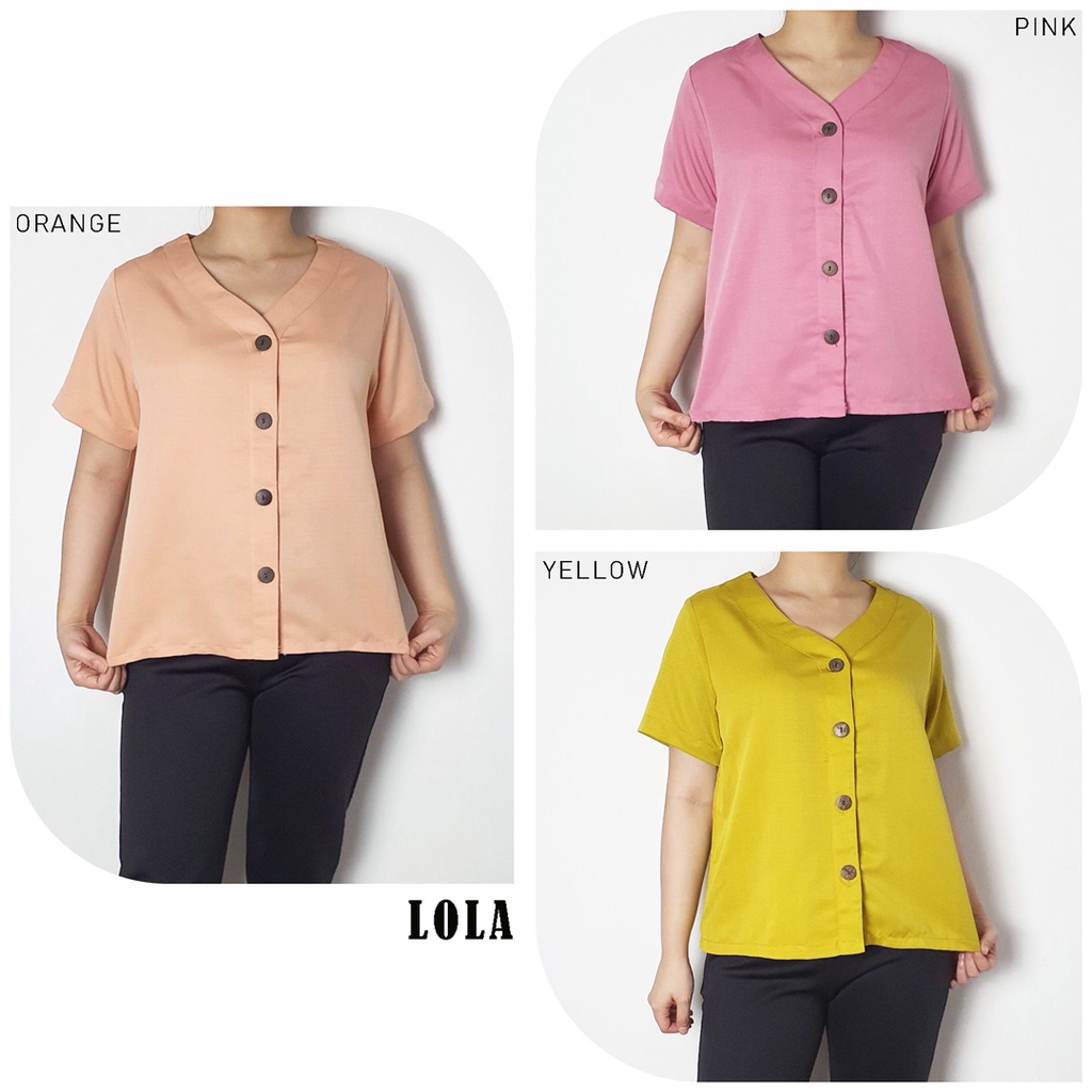 LOLA TOP  STANDAR  / JUMBO - Atasan Wanita Blouse Wanita