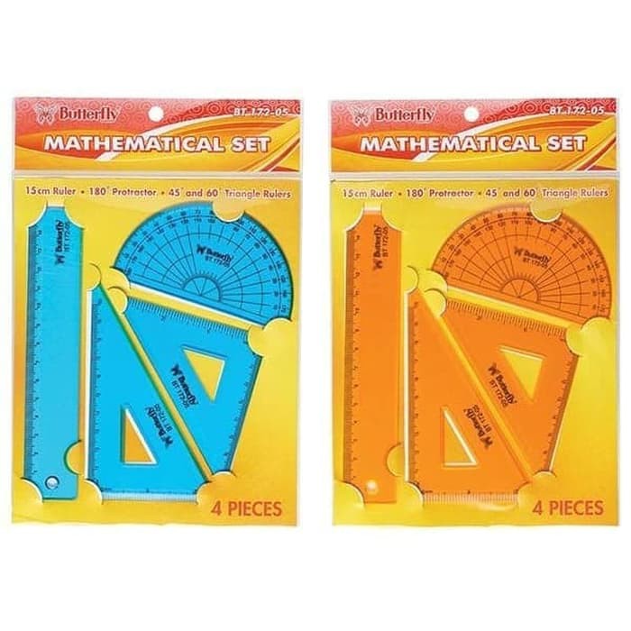 

Penggaris Butterfly Mathematical Set BT-172-05