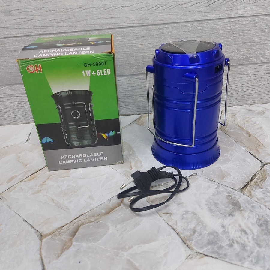 Lampu Led Solar Emergency Camping Lentera Tarik SX-5800T