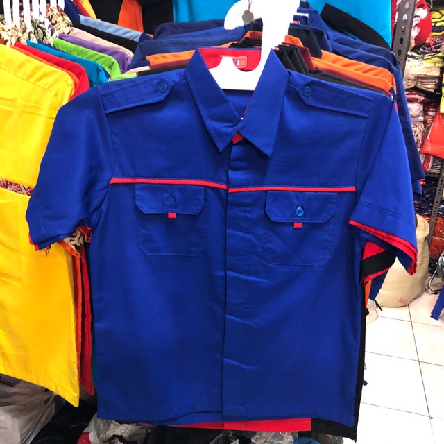 Baju kerja , baju kantor , baju bengkel , baju otomotif , baju club / community